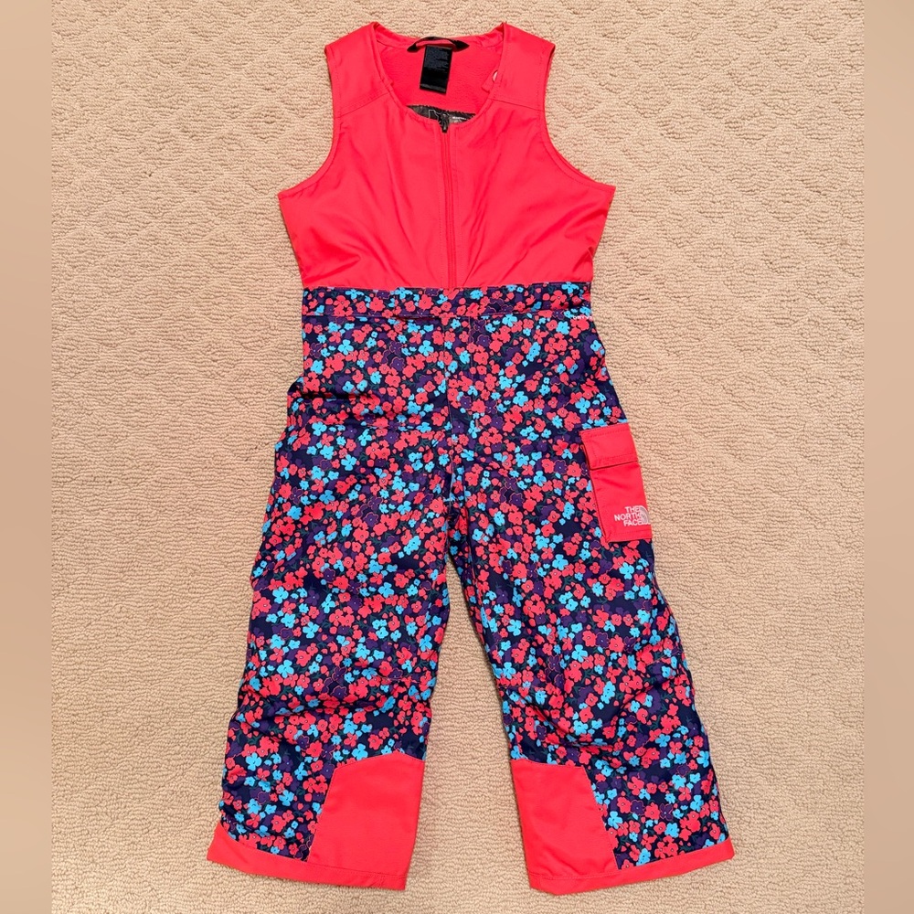 The North Face 4T Floral Pink snow pants